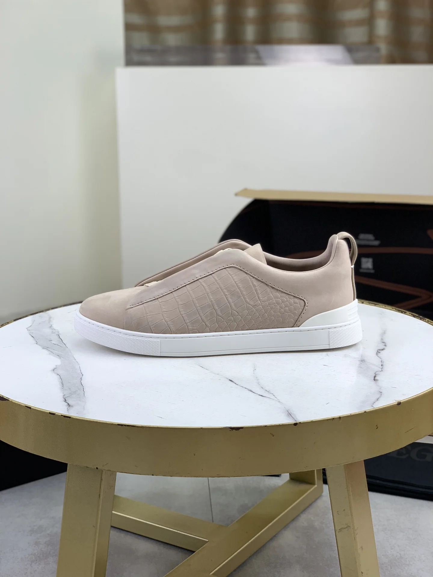 ZEGNA Sneakers Waterproof Canvas Beige-White EU39-44 D60202609110941